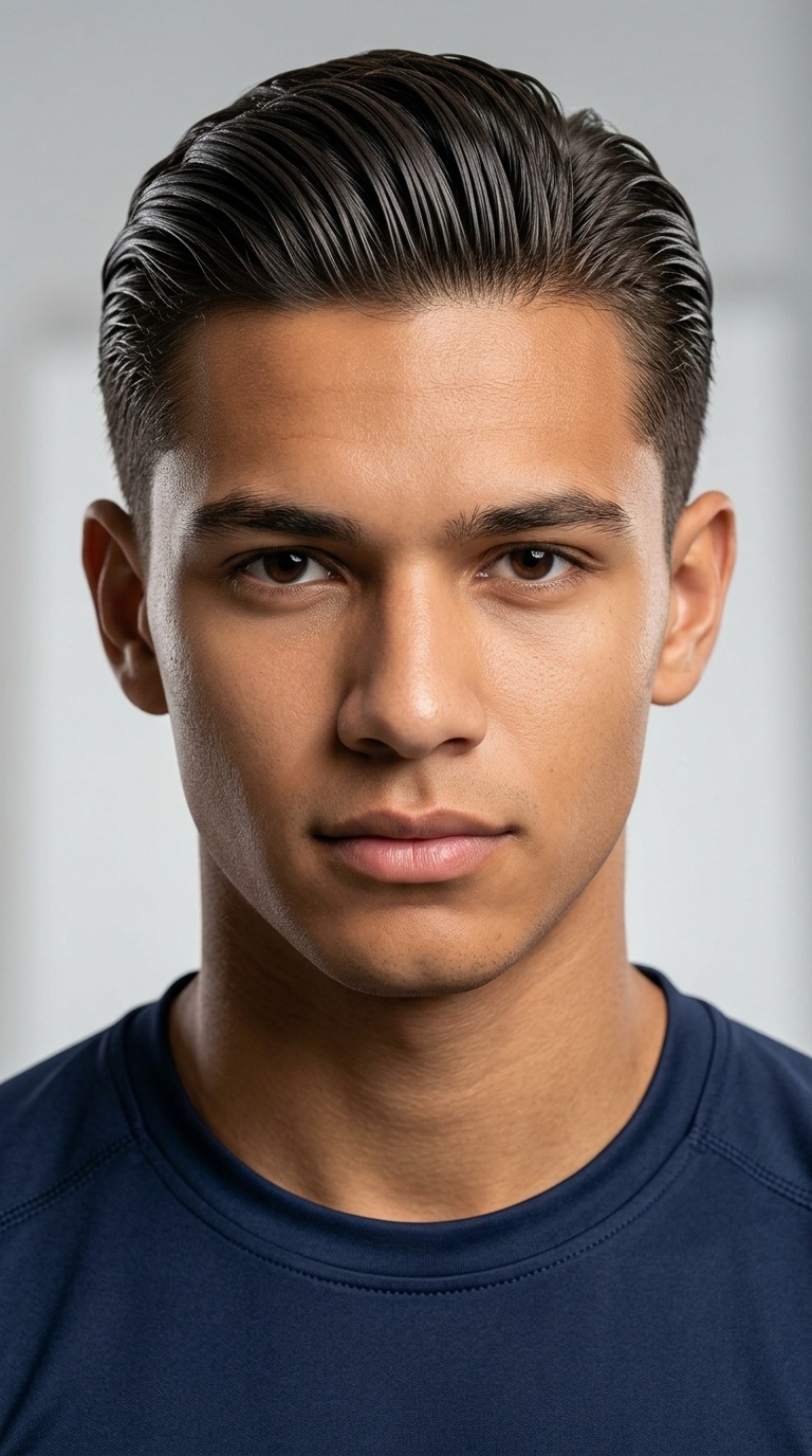 The Slicked-Back Gel Look