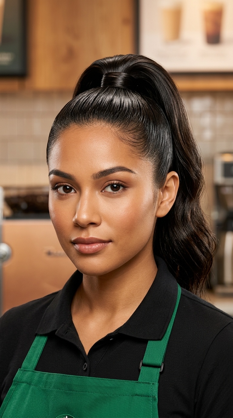 The Slicked-Back High Pony