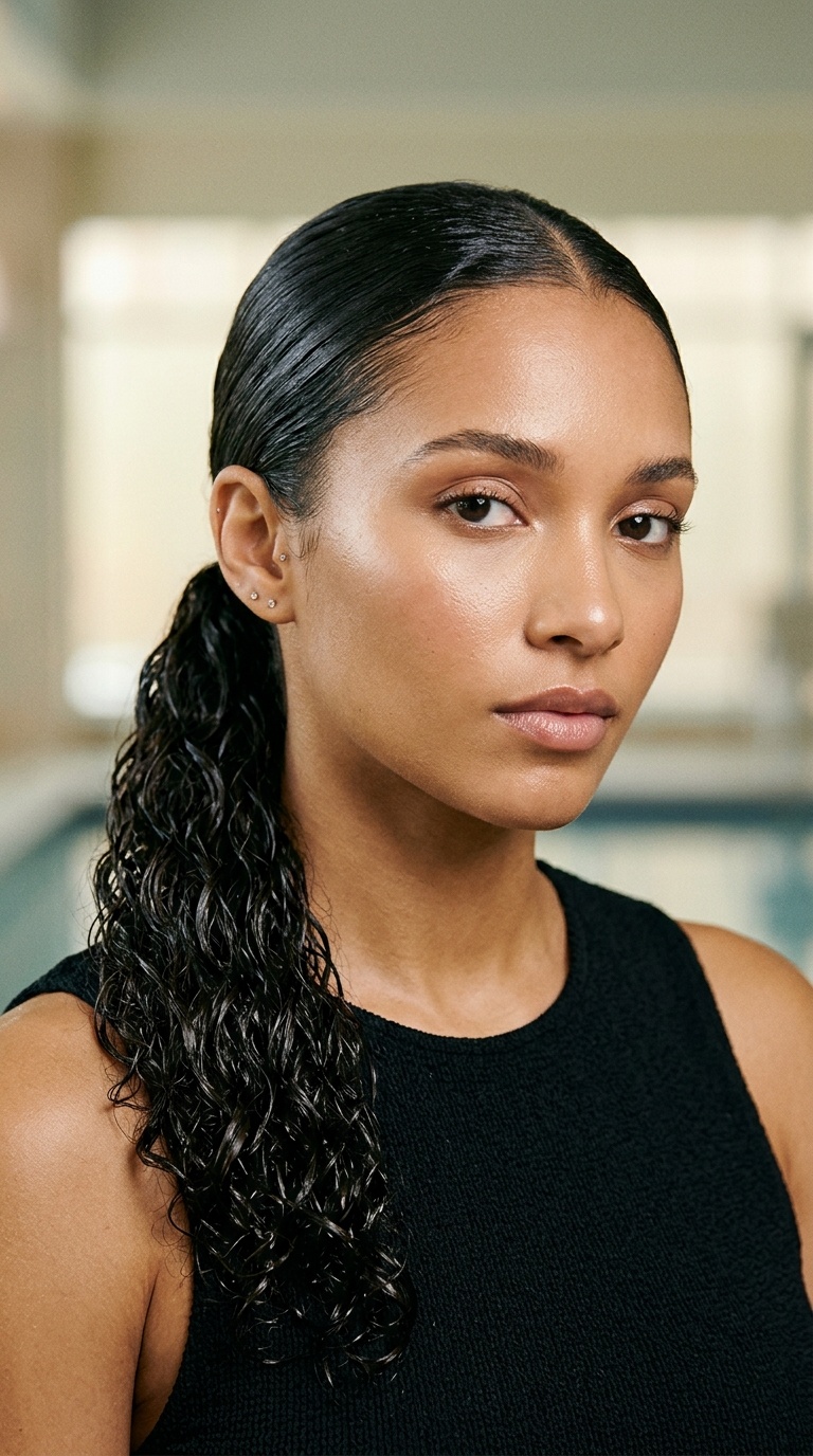 The Slicked-Back Low Ponytail