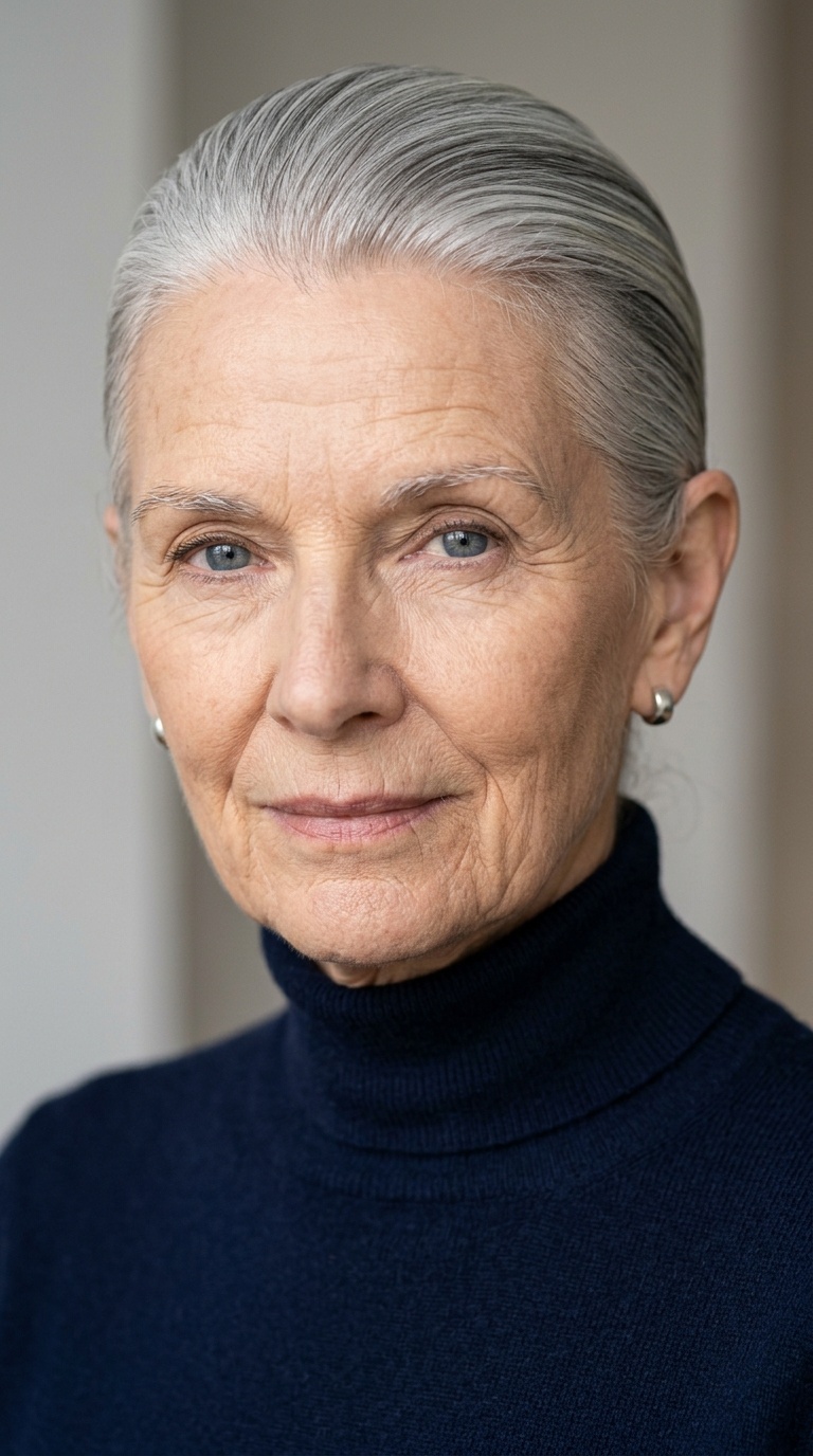 The Slicked-Back Minimalist Look