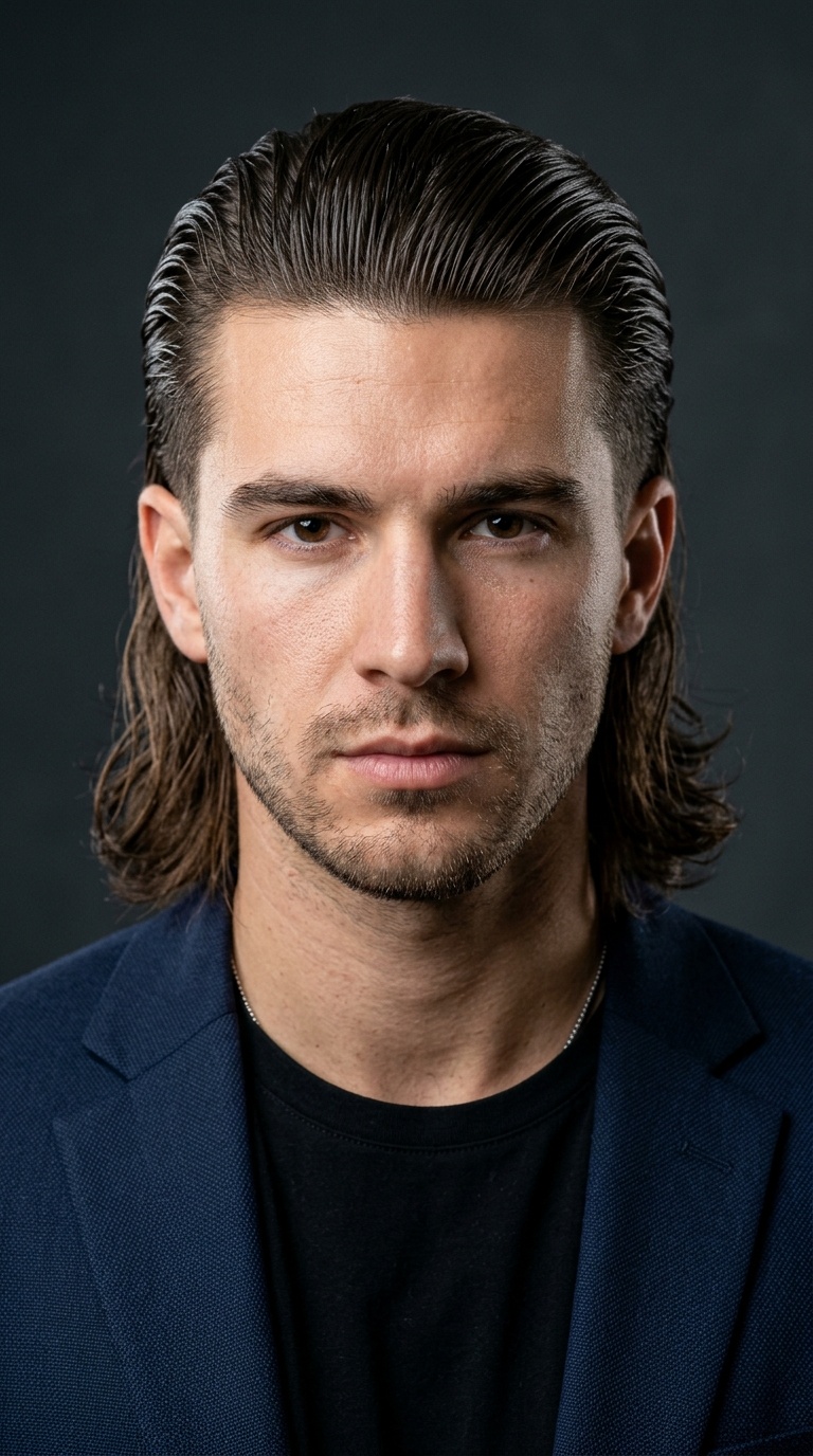 The Slicked Back Mullet