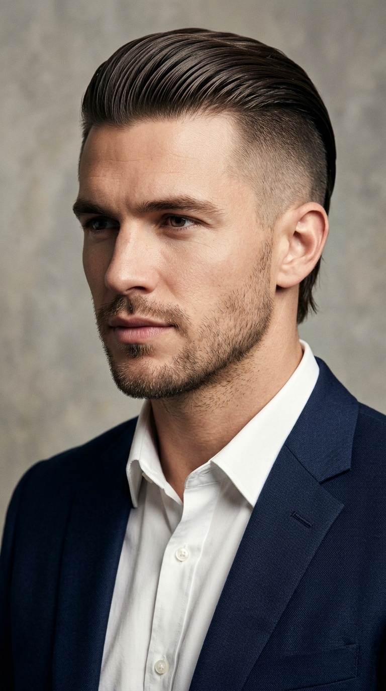 The Slicked Back Undercut
