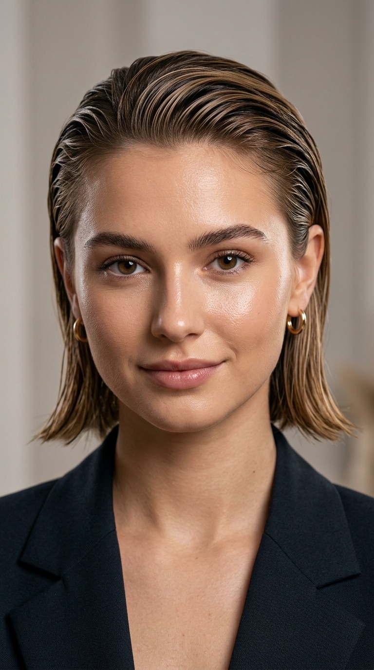 The Slicked Back Wet Look