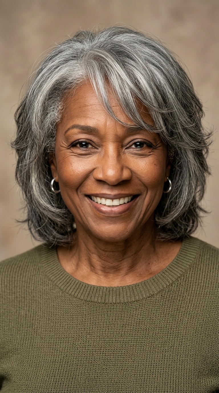 The Soft-Edge Shag with Silver Highlights