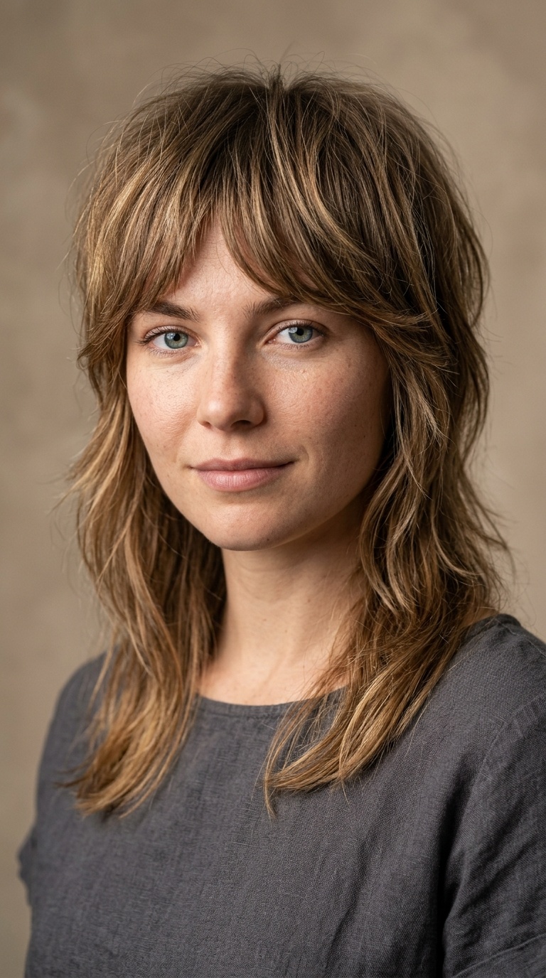 The Soft Layered Mullet