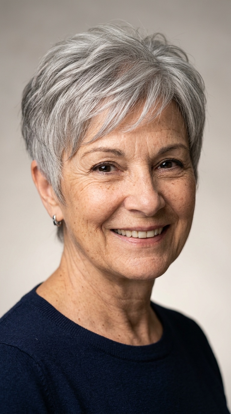 The Soft Pixie with Tapered Neckline