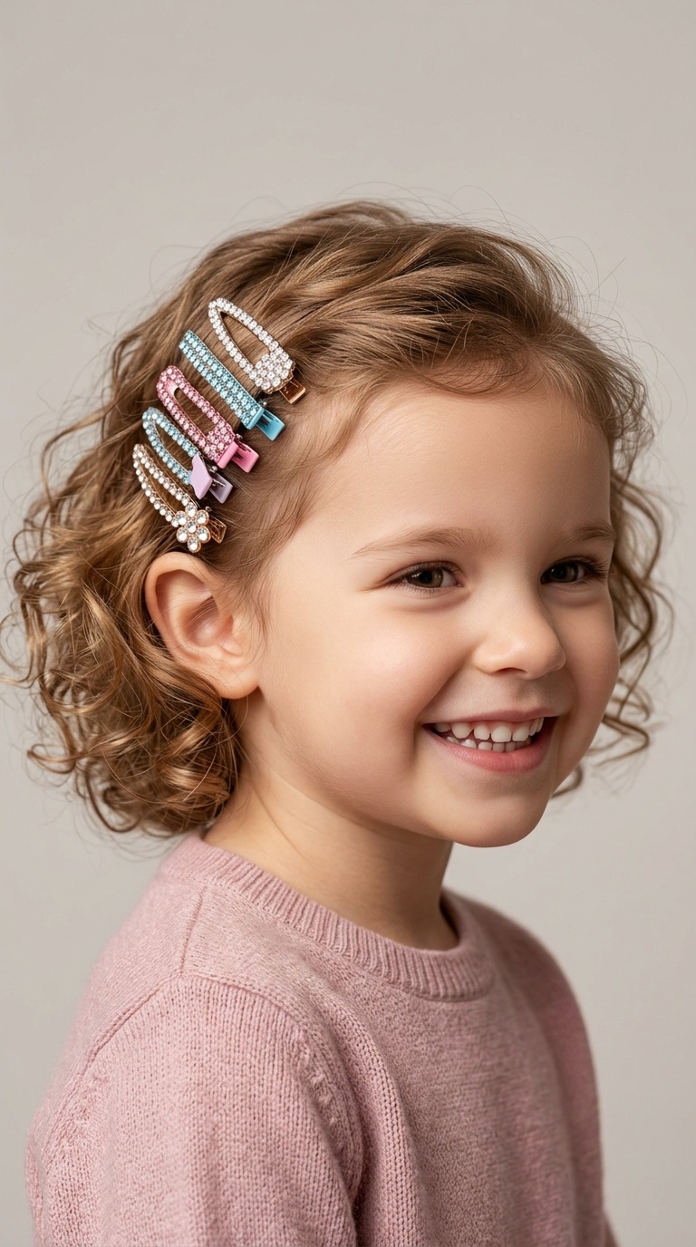 The Sparkly Barrette Stack