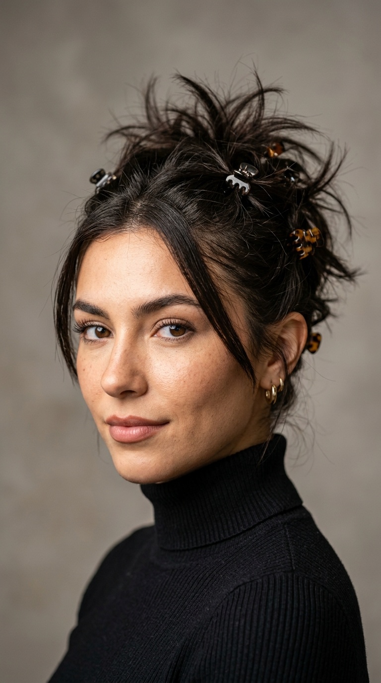 The Spiky 90s Updo