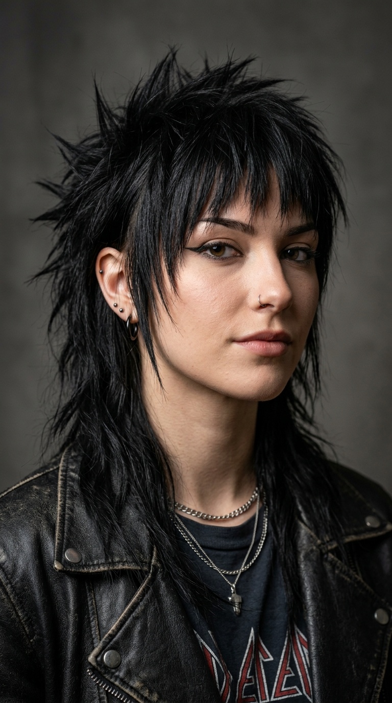The Spiky Goth Wolfcut