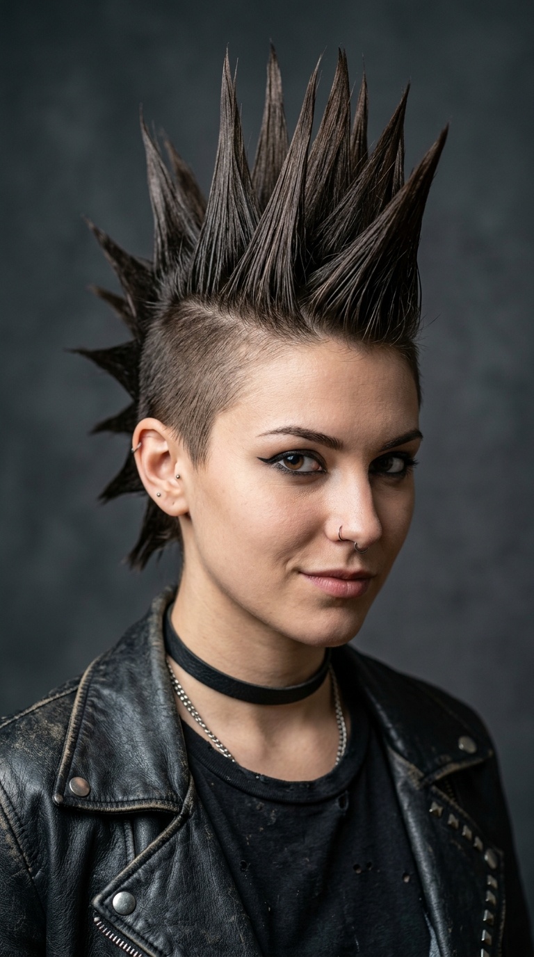 The Spiky Punk Mohawk