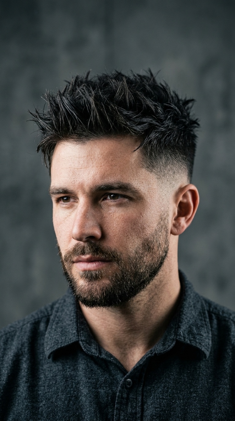 The Spiky Taper Fade