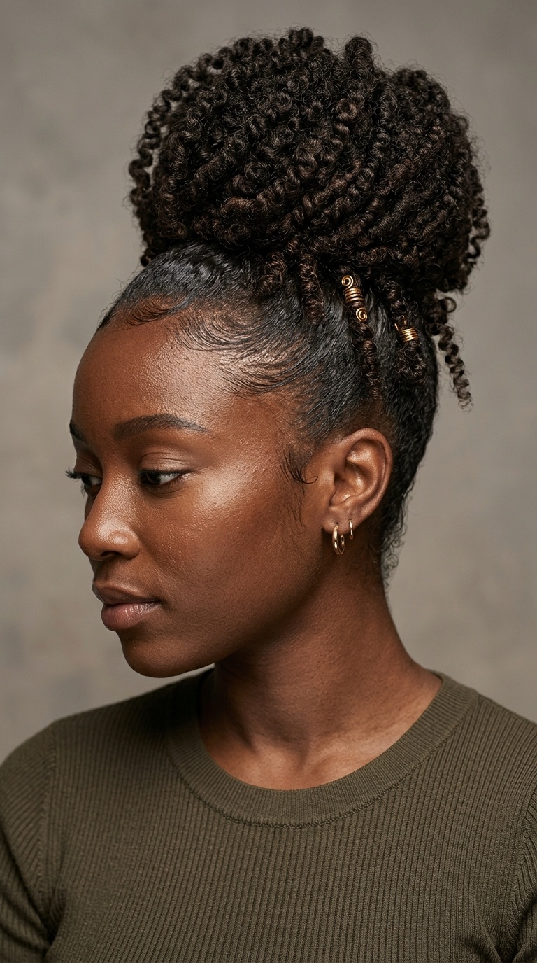 The Spiral Bun with Laid Edges