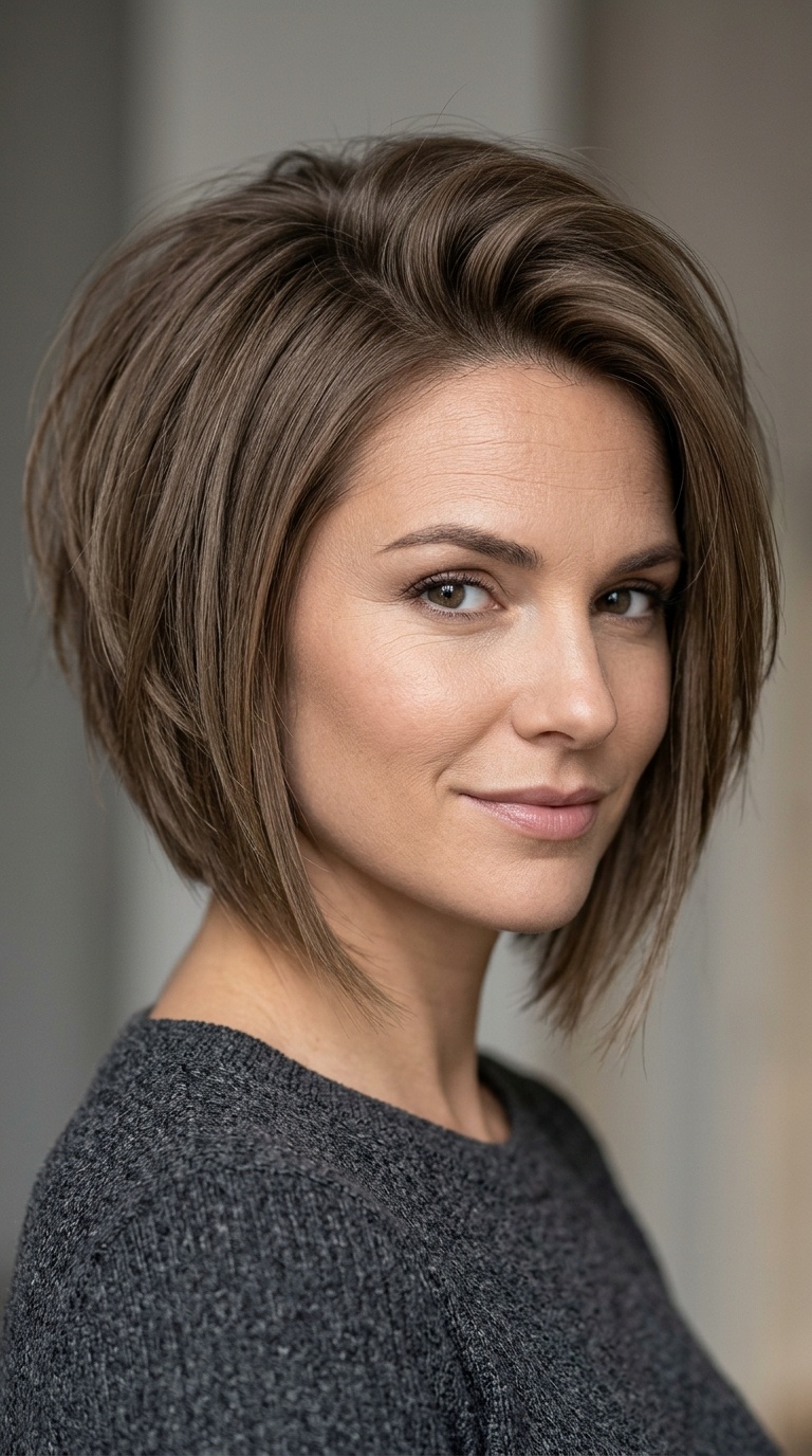 The Stacked A-Line Bob
