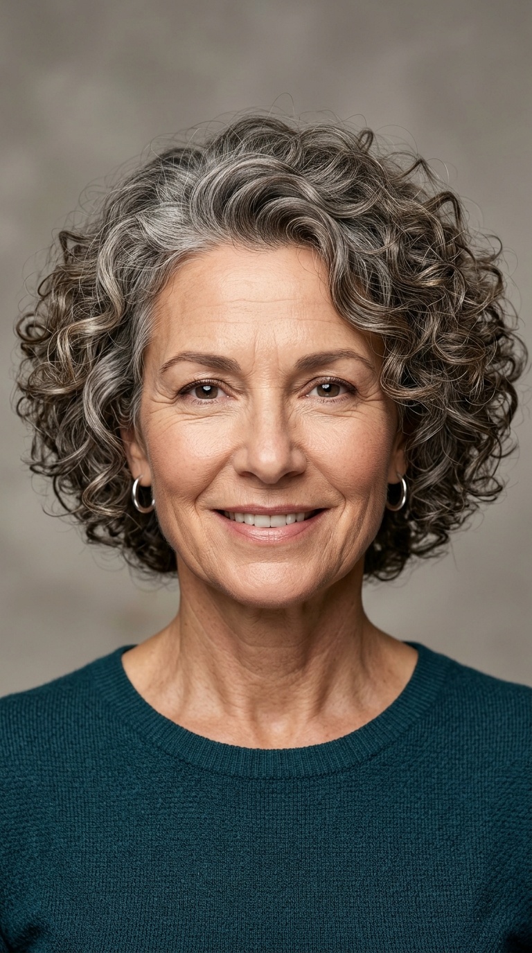 The Stacked Curly Bob