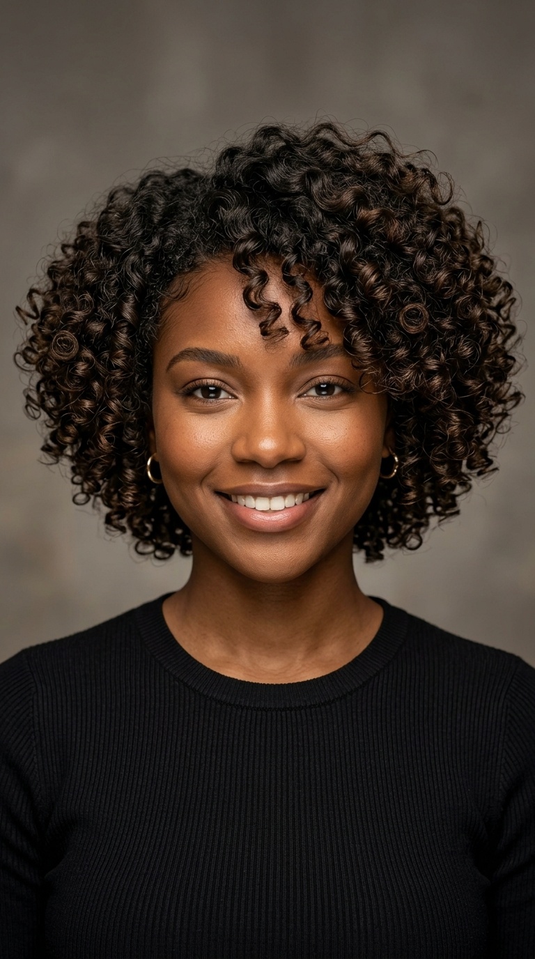 The Stacked Curly Bob