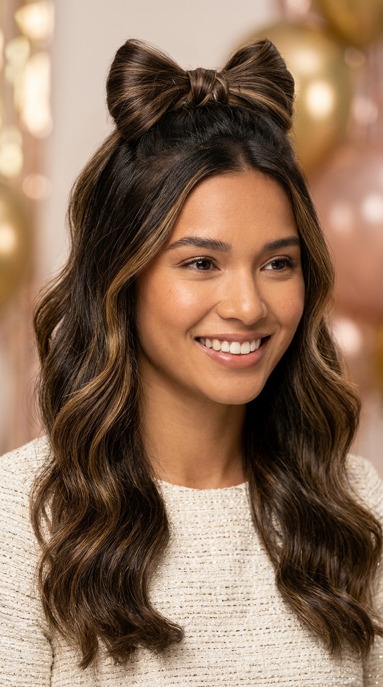The Statement Half-Up Bow
