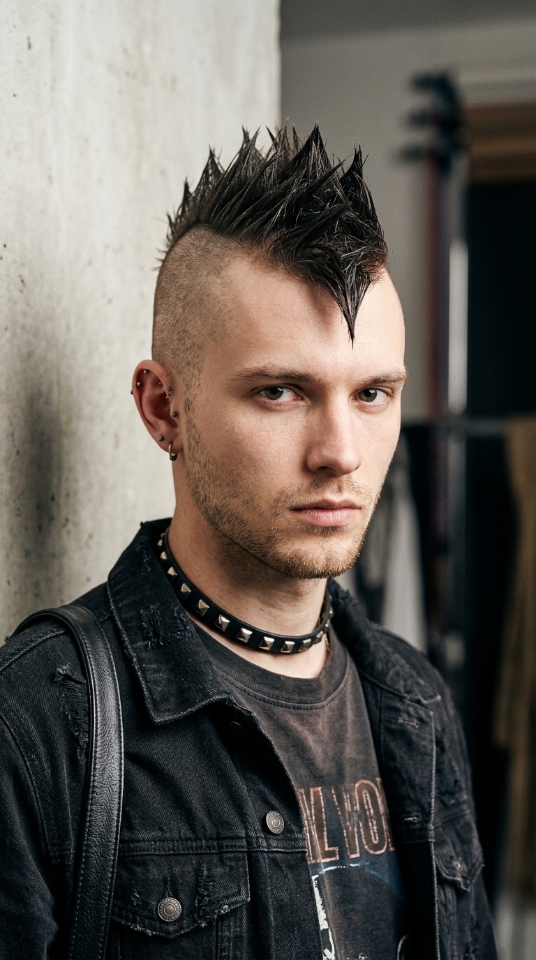 The Street Punk Buzz-Cut with Spiky Patch