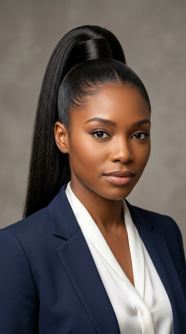 The Structured High Ponytail