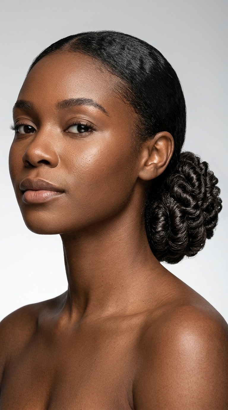 The Structured Low Ponytail with Shell Texture