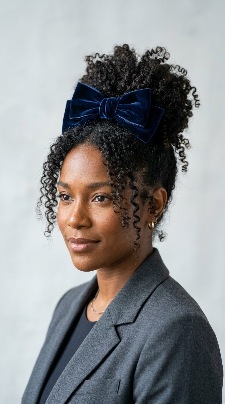 The Structured Velvet Bow Pineapple