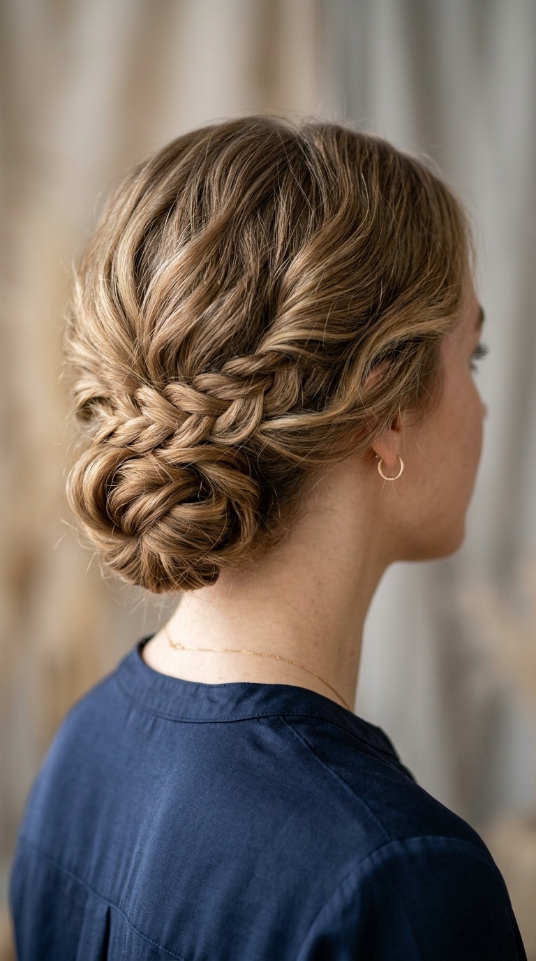 The Swirled Low Bun