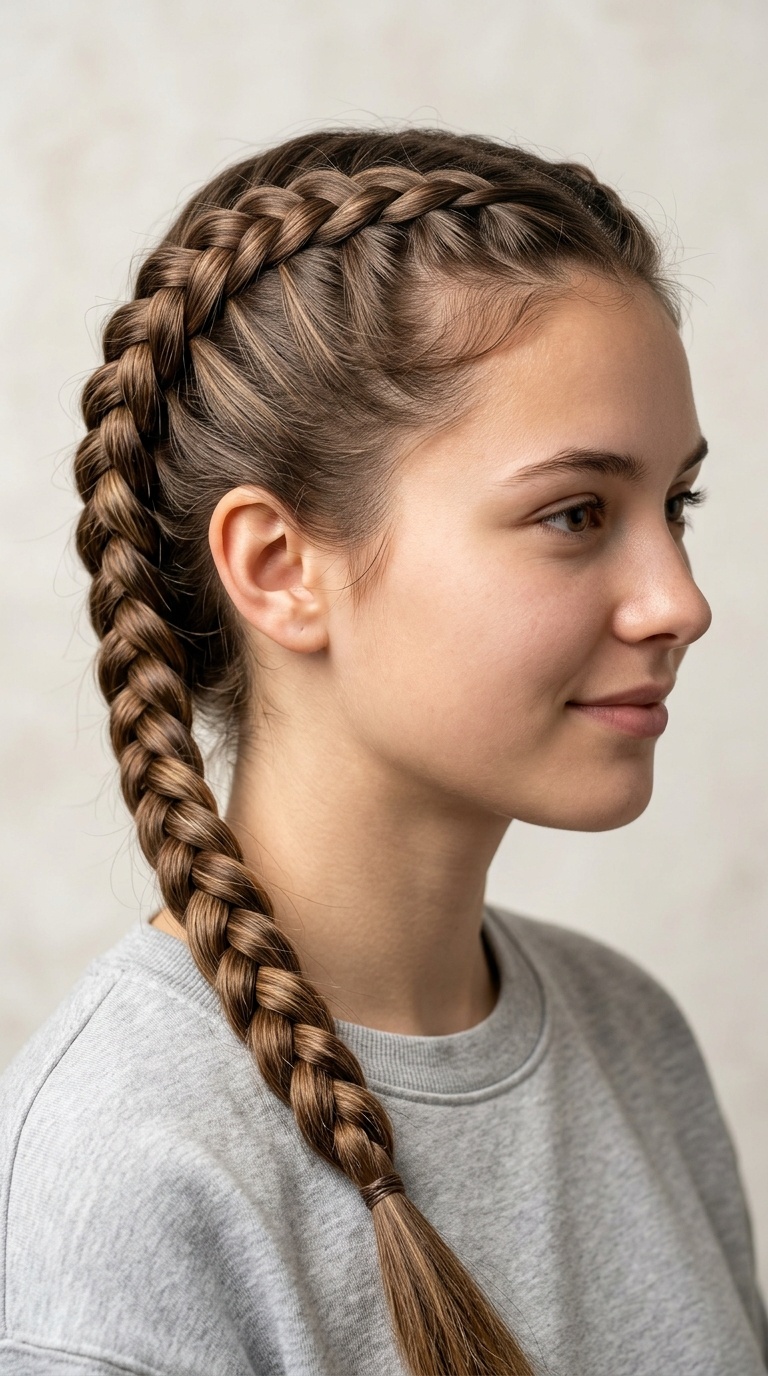 The Tapered Dutch Braid
