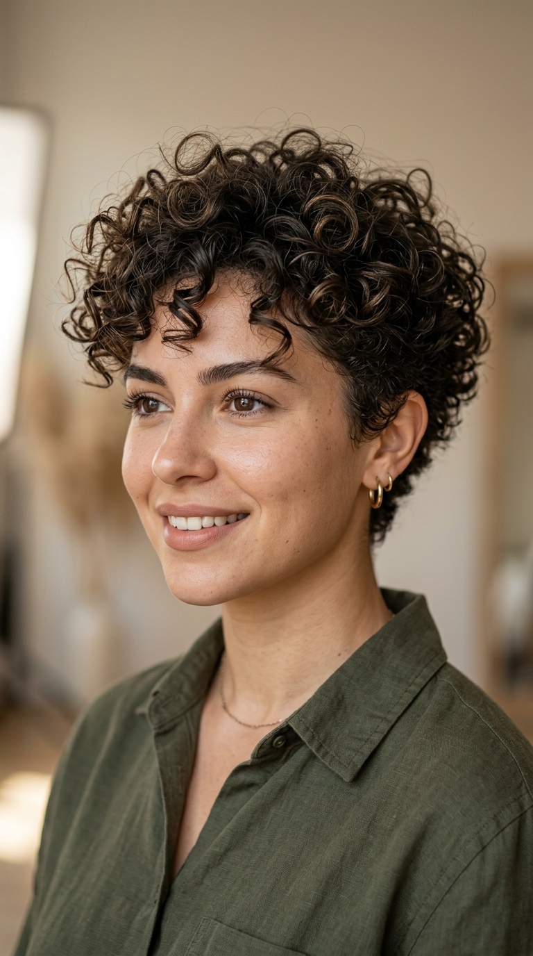 The Tapered Messy Curls