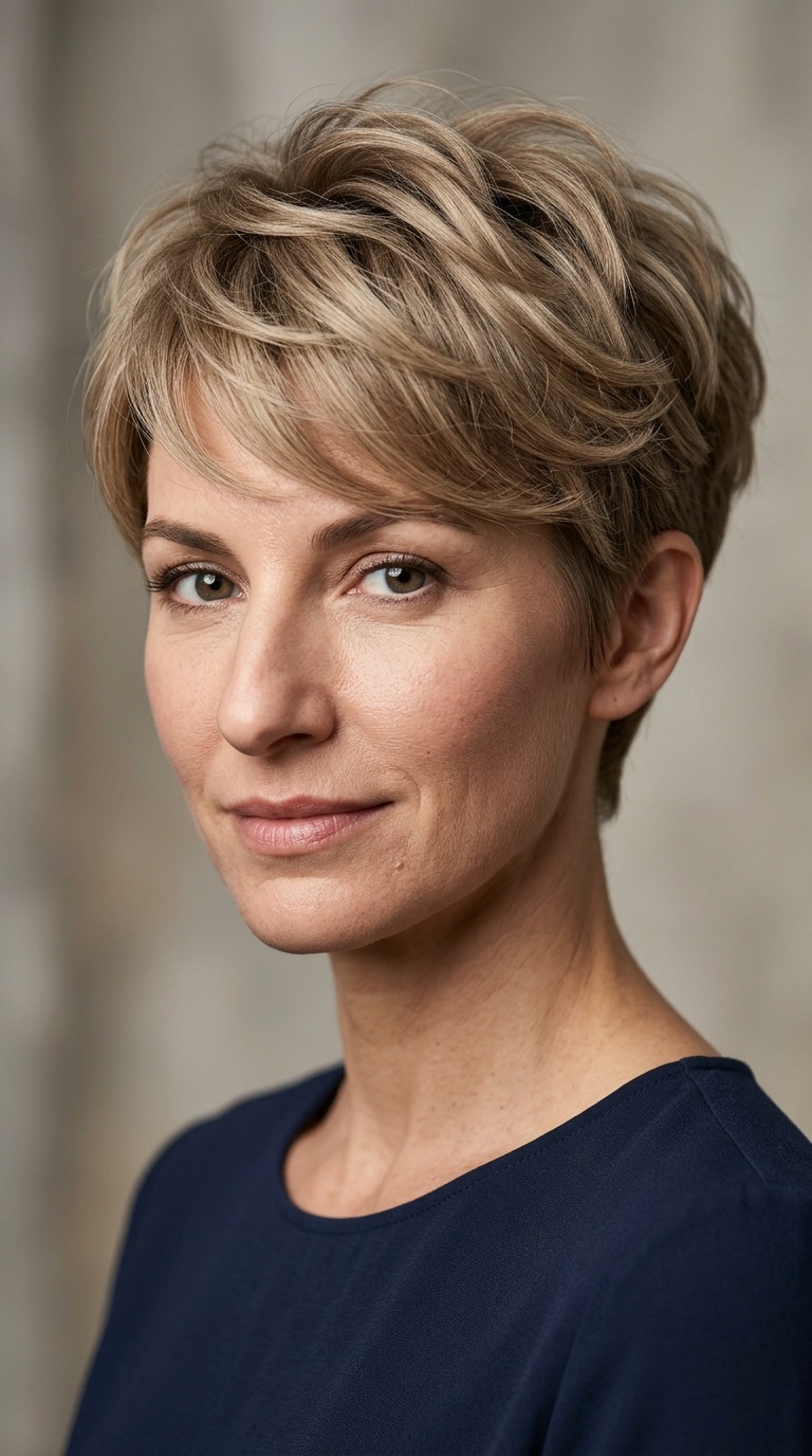 The Tapered Pixie with Full Crown