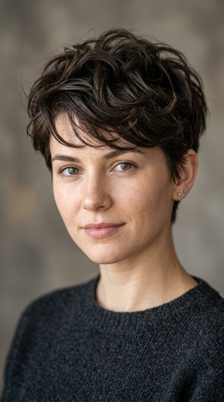 The Tapered Pixie with Tousled Top