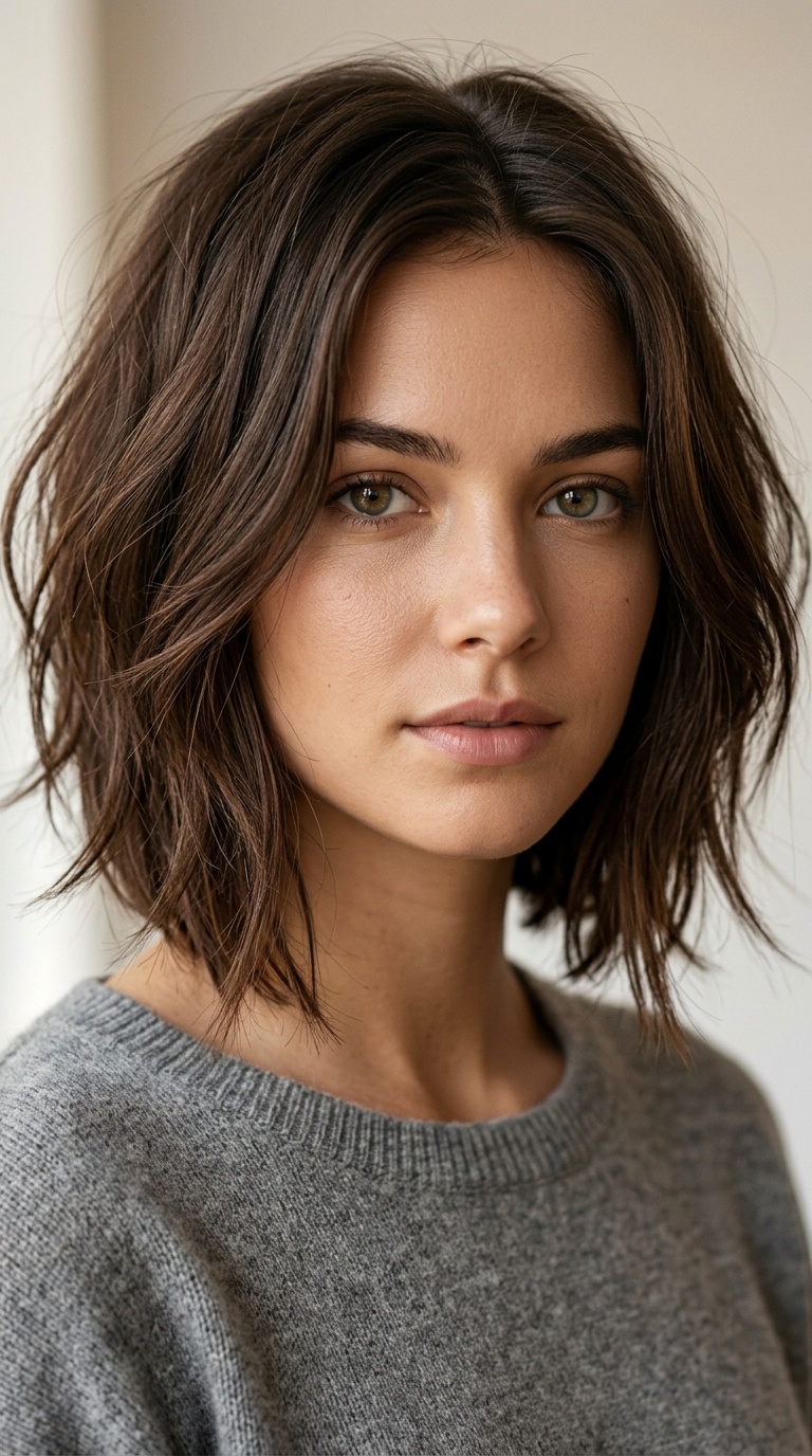 The Textured A-Line Bob