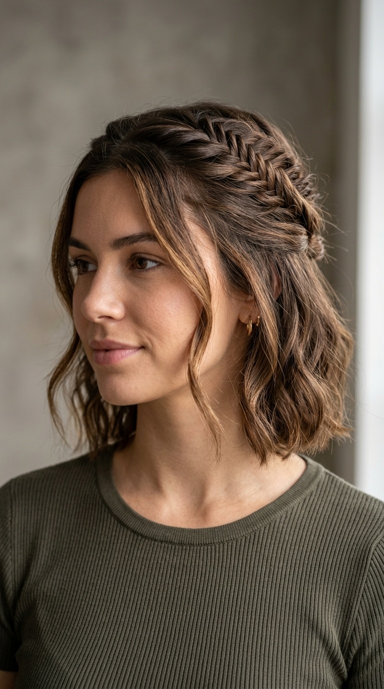 The Textured Fishtail Half-Up