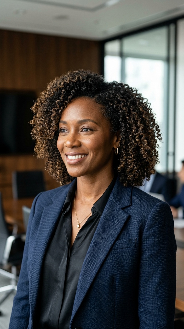 The Textured Lob for Natural Curls