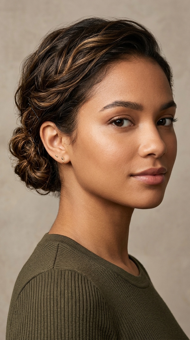 The Textured Mini-Chignon