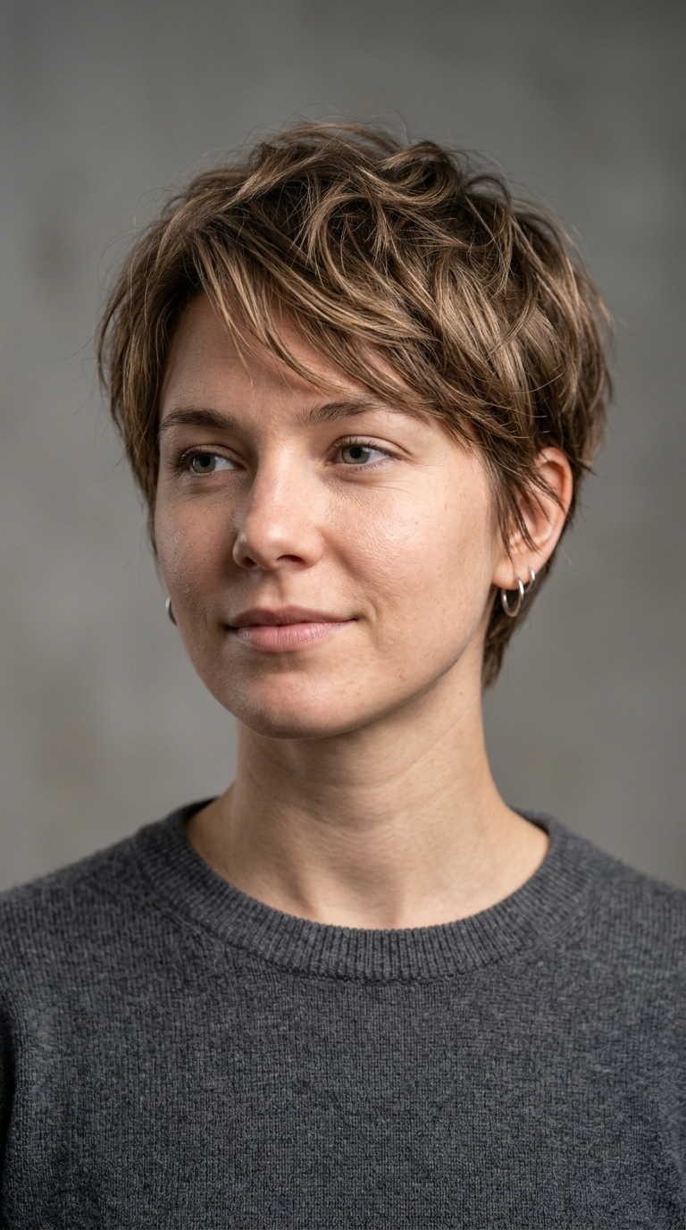 The Textured Pixie Cut