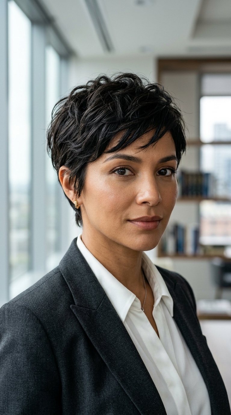The Textured Pixie Cut