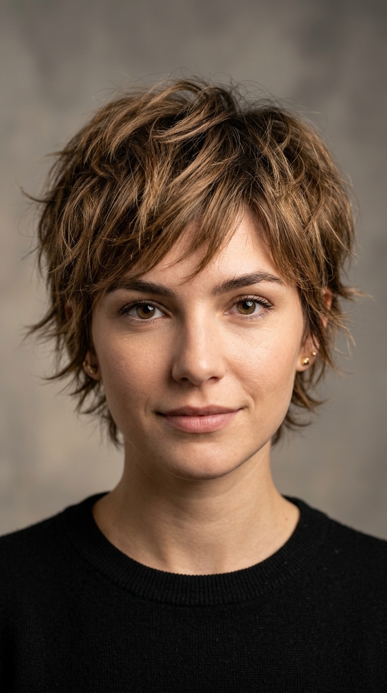 The Textured Pixie Shag