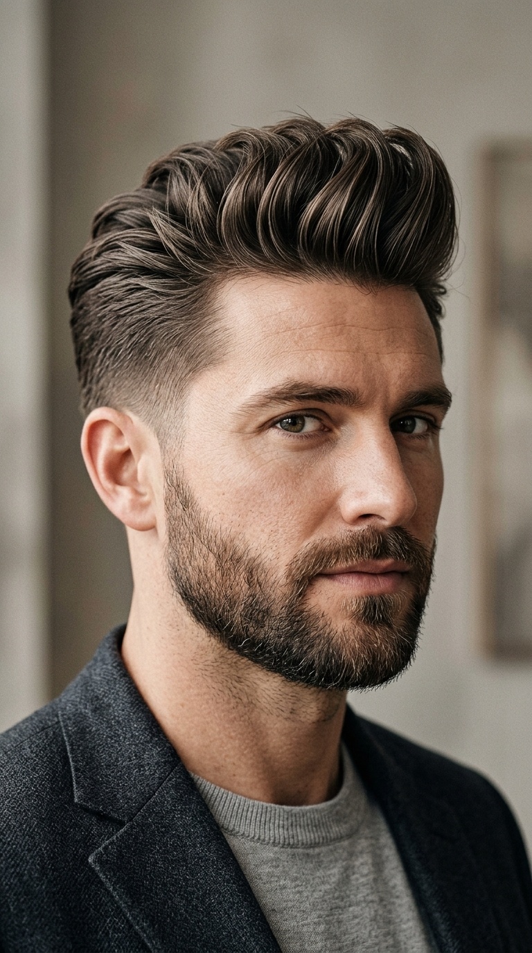The Textured Pompadour