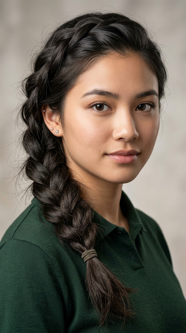 The Textured Side Braid
