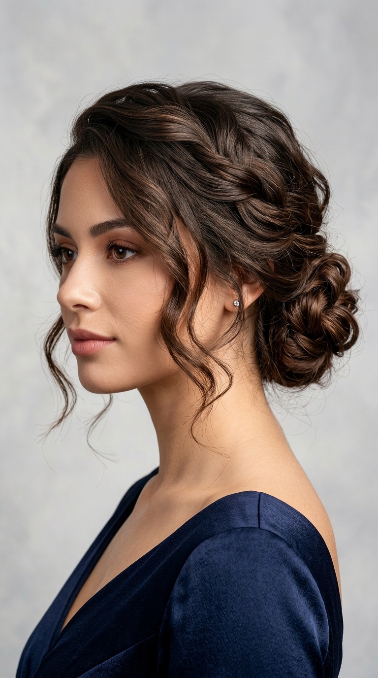 The Textured Side-Swept Bun