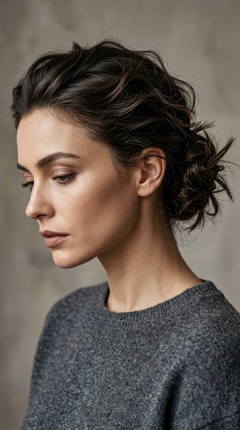 The Textured Spiky Chignon