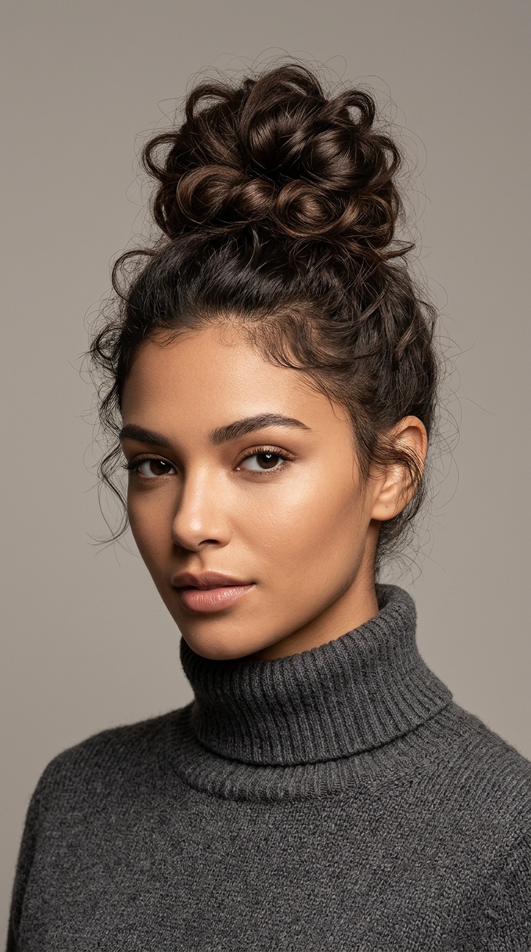 The Textured Top Knot