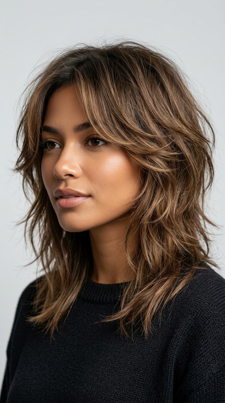 The Textured Wolf Cut