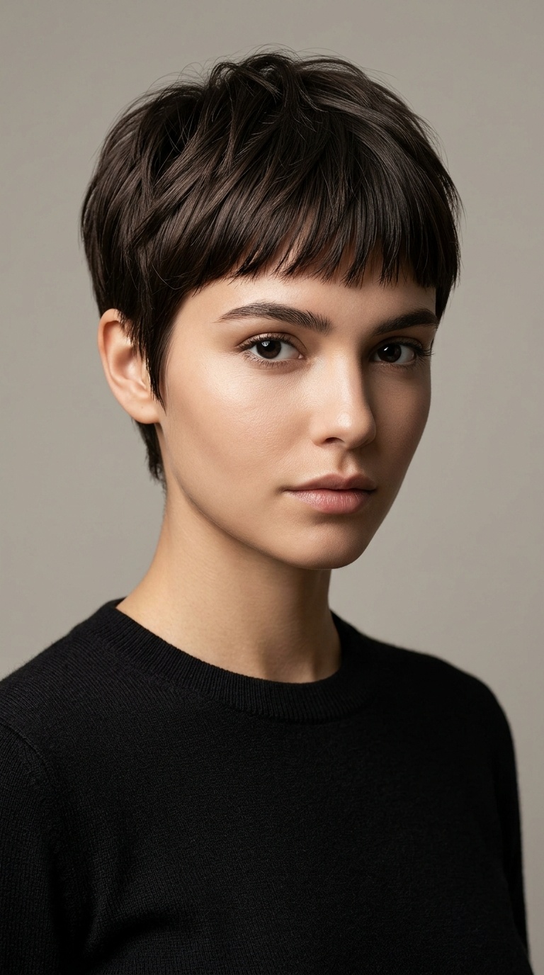 The Traditional Pixie with Micro-Fringe