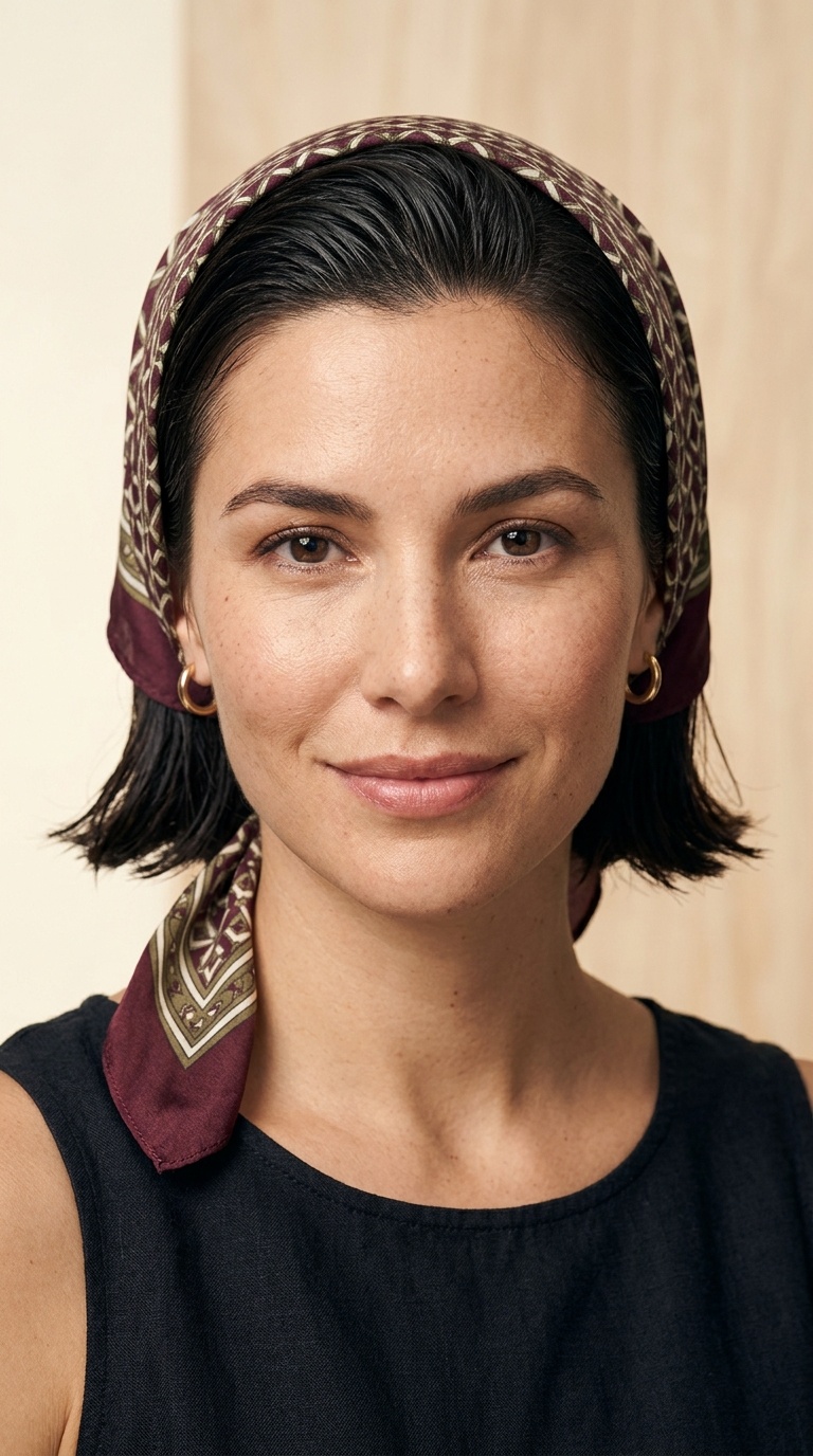 The Triangular Kerchief Look