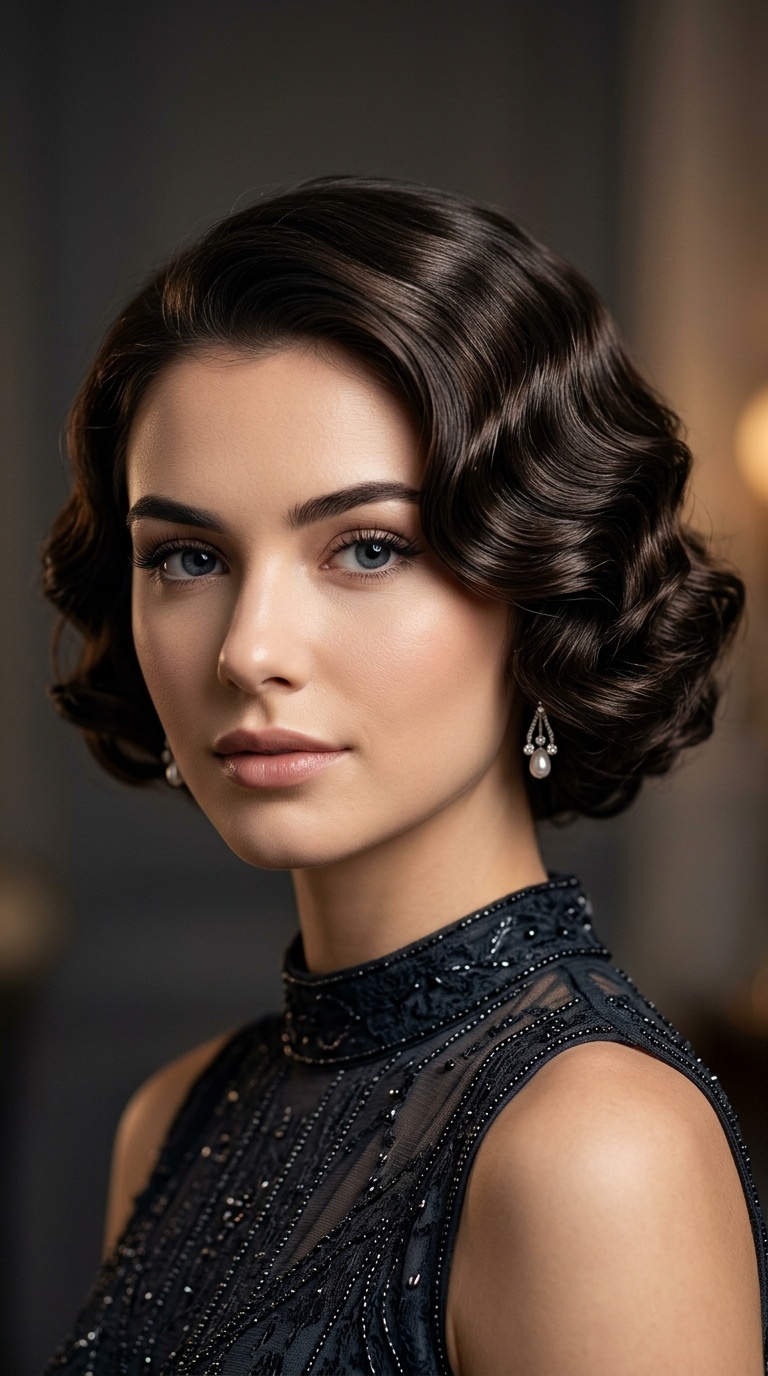 The Triple Barrel Wave Faux Bob