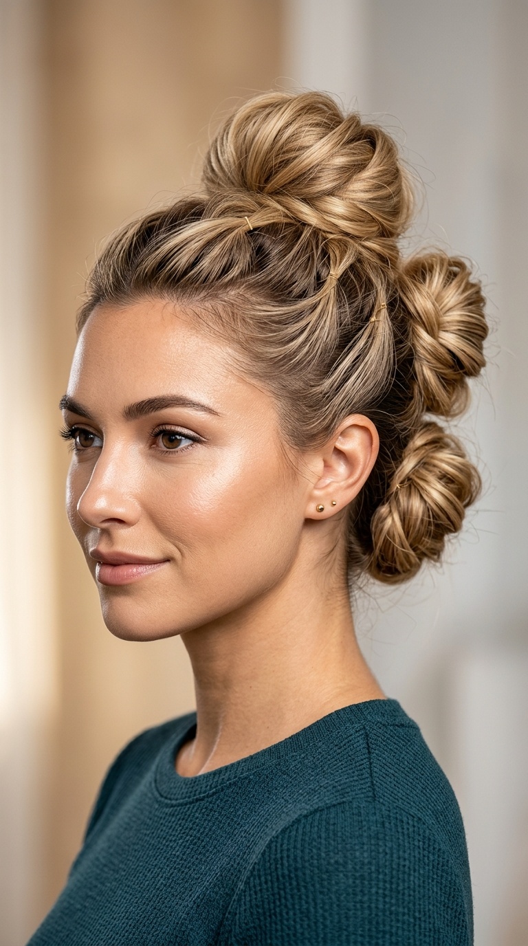 The Triple Stacked Bun
