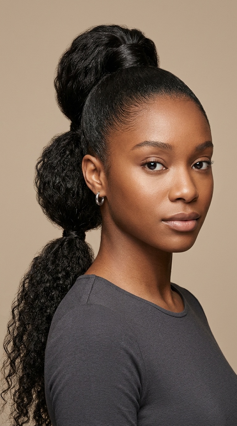 The Triple Stacked Ponytail