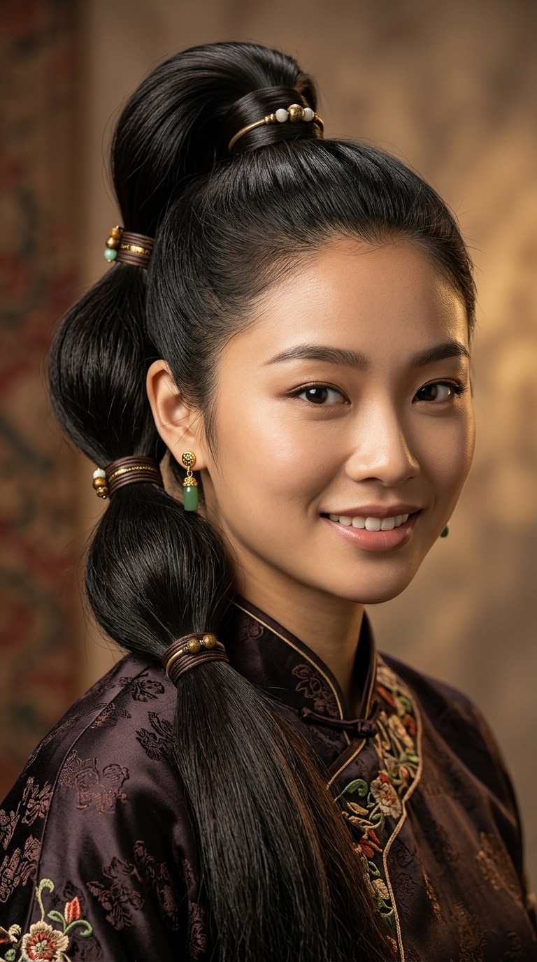 The Triple-Tiered Ponytail