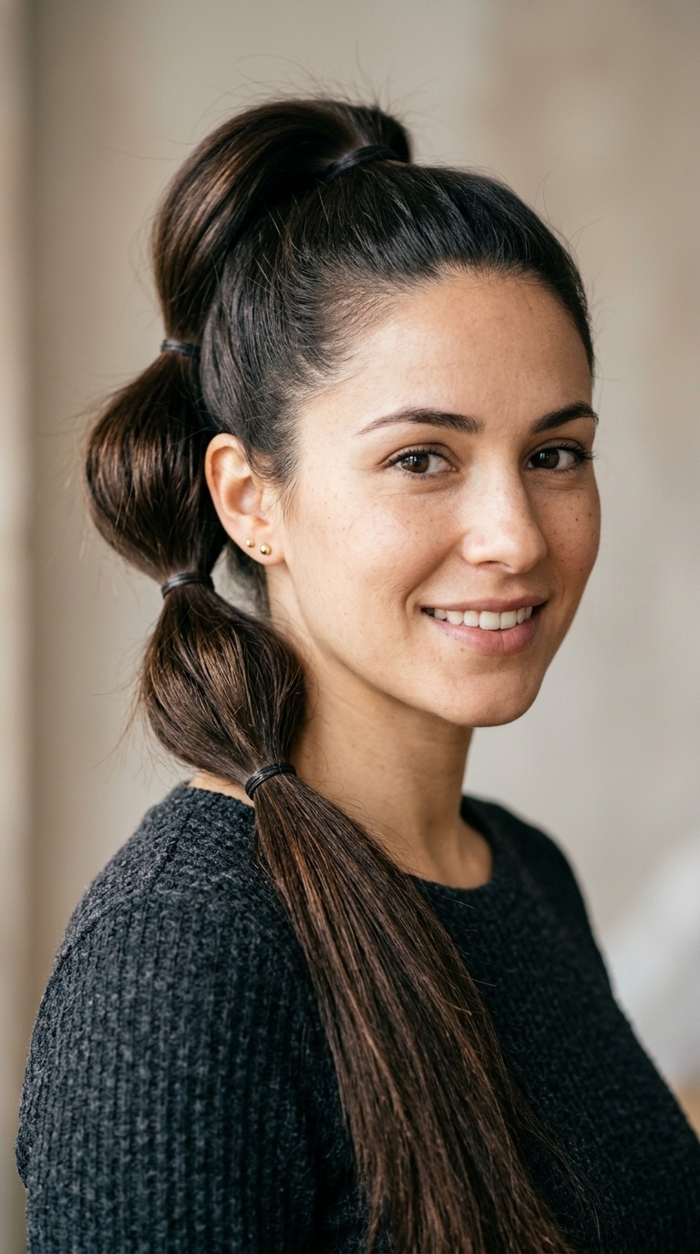 The Triple Tiered Ponytail