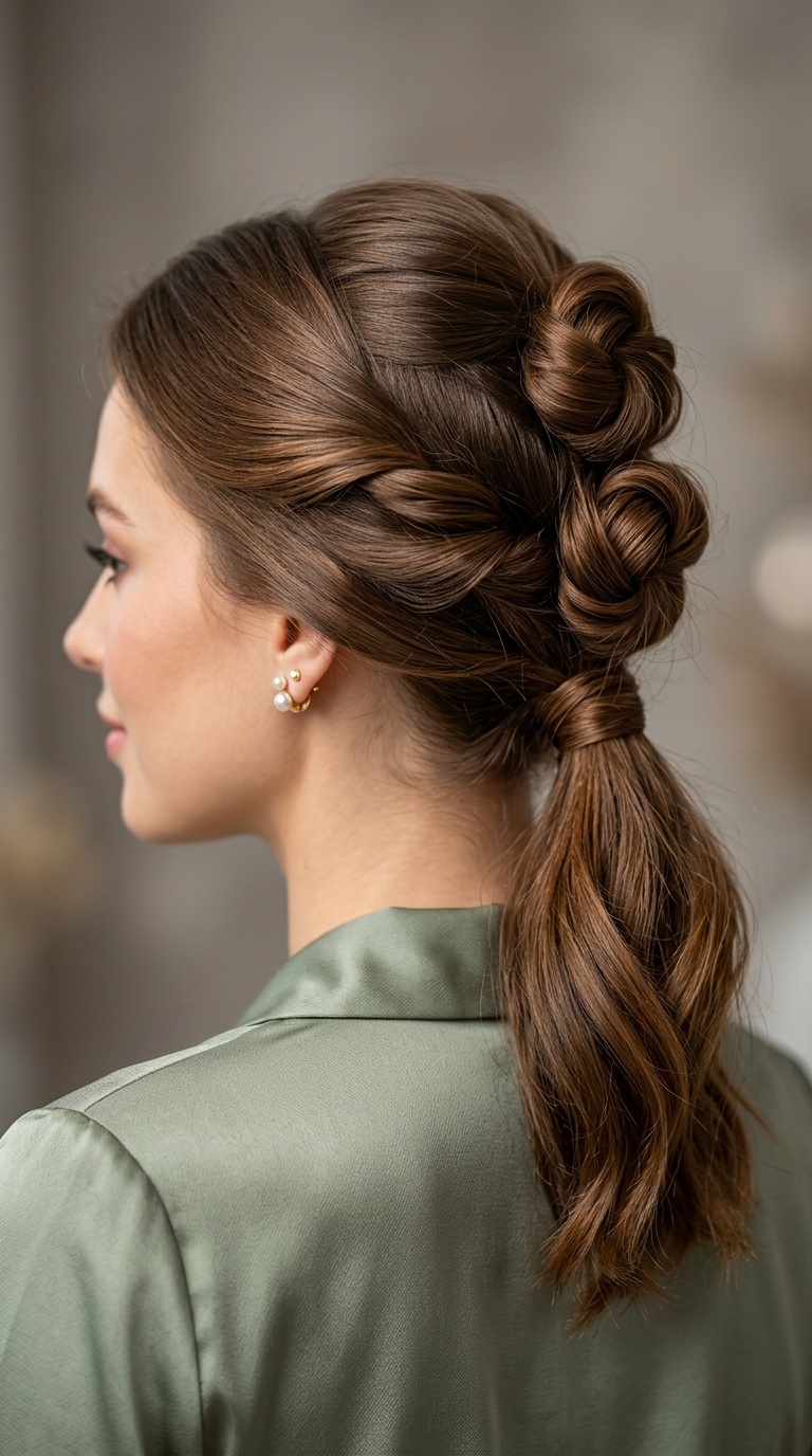 The Triple Twisted Ponytail